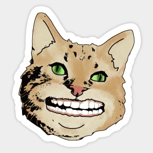 Smiling Cat Sticker